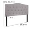Flash Furniture Full Cambridge, Headboard, Gray Fabric HG-HB1708-F-LG-GG - alternate 8